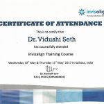 certificate at avant dental clinic kolkata