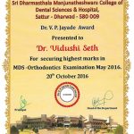 certificate at avant dental clinic kolkata