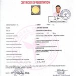 certificate at avant dental clinic kolkata